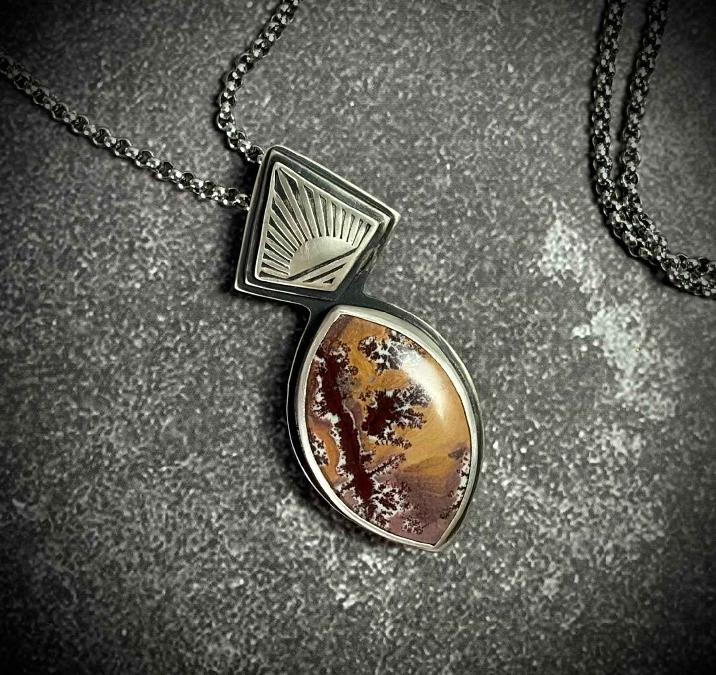 Sonoran Dendritic Rhyolite Horizon Pendant