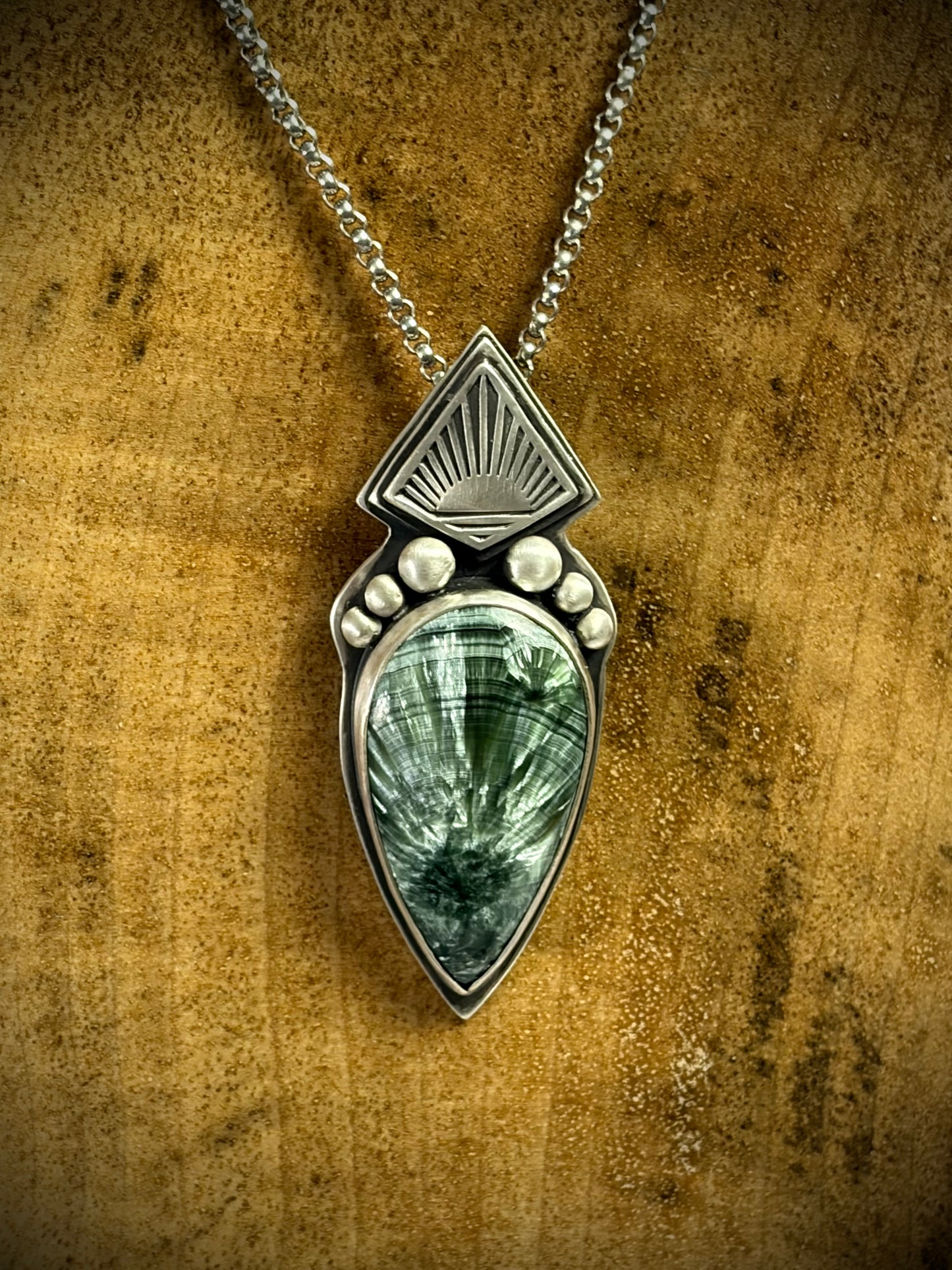 Seraphinite Horizon Pendant