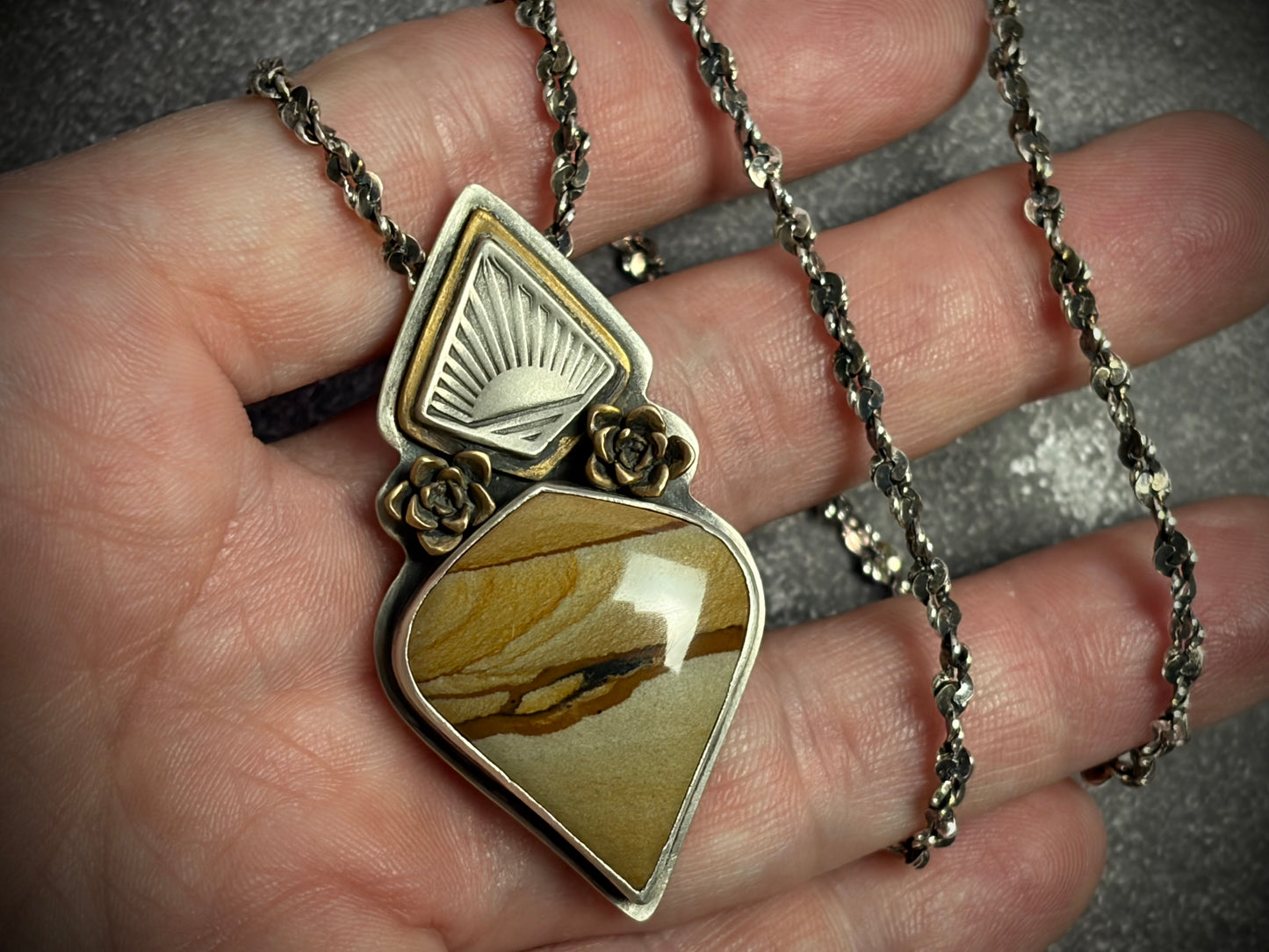 Cripple Creek Jasper Horizon Pendant