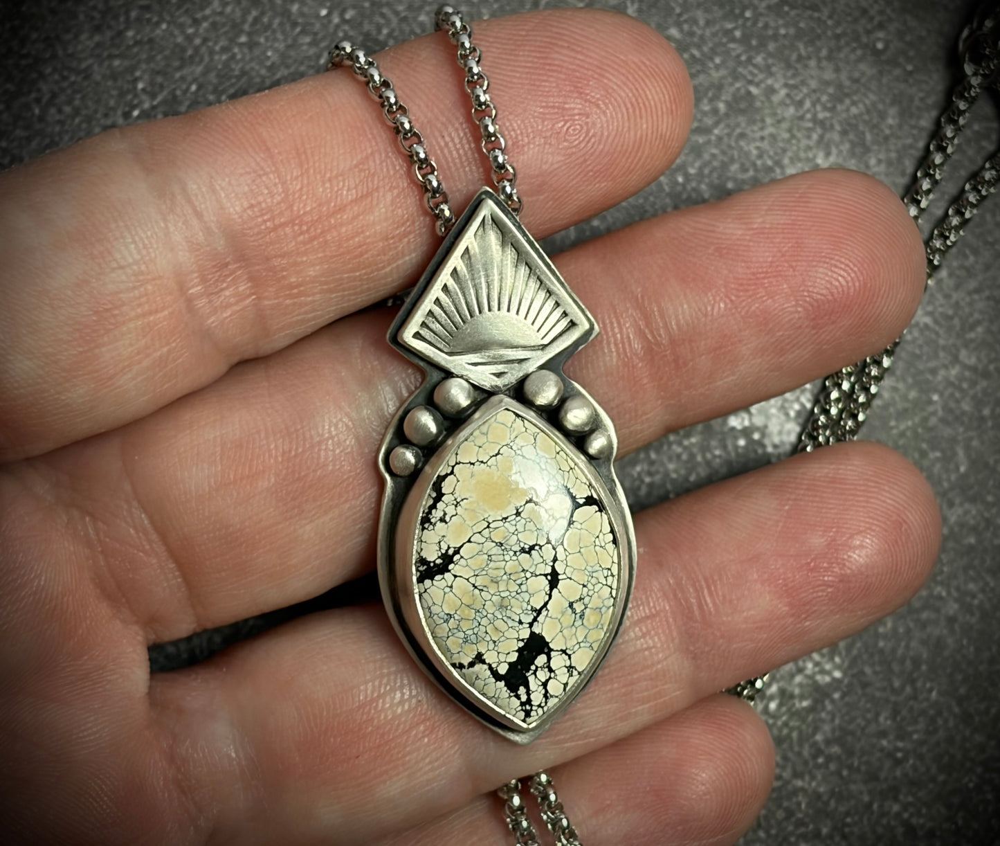 Ivory Creek Variscite Horizon Pendant