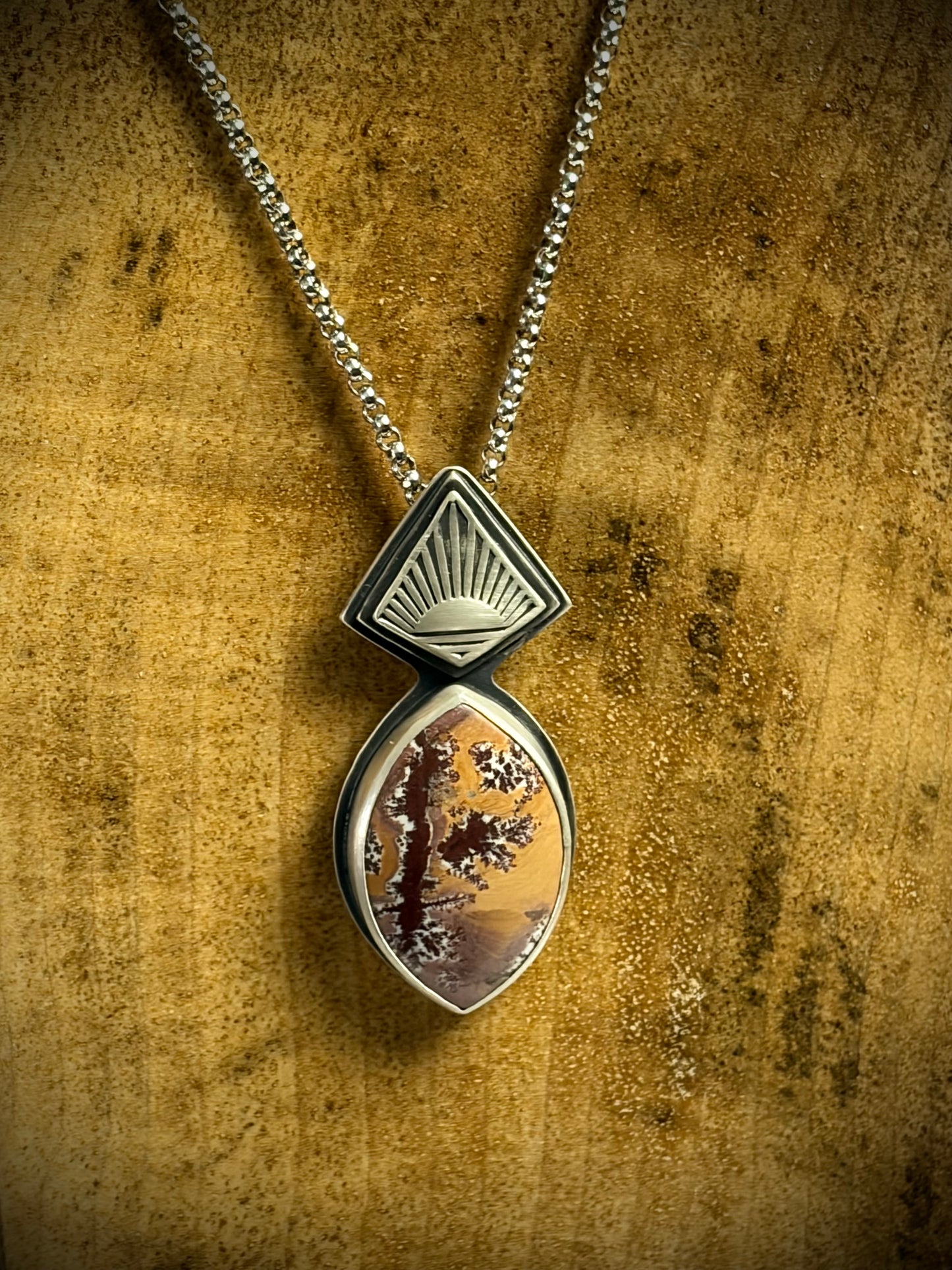Sonoran Dendritic Rhyolite Horizon Pendant